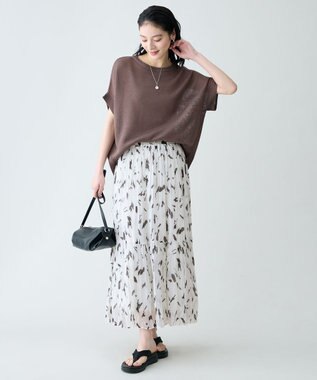 ANY ラミータッチオーバーニット モカ