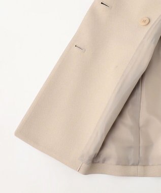 ANY SIS 褒めらレディストレッチ テーラード ジャケット ベージュシャンブレー