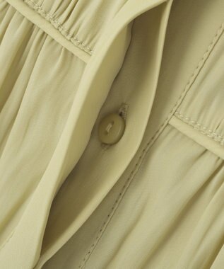 YECCA VECCA <<接触冷感>>フレンチスリーブギャザーブラウス Yellow