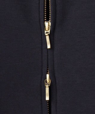 J.PRESS LADIES L 【WEB限定カラーあり・季節の変わり目に】ダンボールジャージー ハイネック ブルゾン ネイビー系