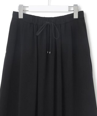 23区 【WEB&一部店舗限定/接触冷感/洗える】ツイストコットンプレーティング スカート ブラック系