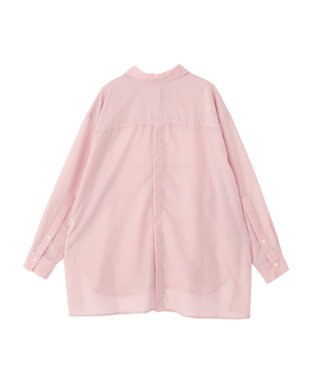 YECCA VECCA バック釦シアーシャツ Pink
