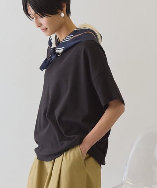 AMERICAN HOLIC 半袖コクーンカットプルオーバー Black