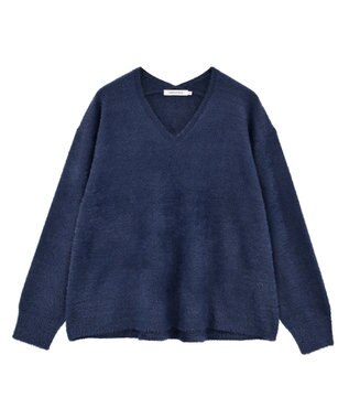 AMERICAN HOLIC Ｖネックフェアリーニットプルオーバー Navy
