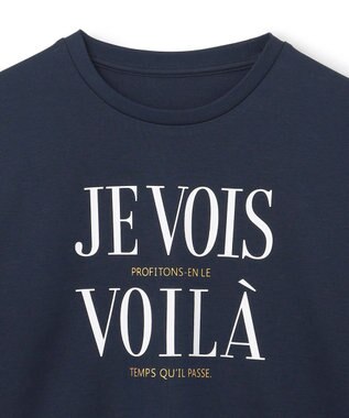 UNFILO 【110-150cm】選べるアソート ロゴロンT(UNISEX) [プリントロゴ]ネイビー