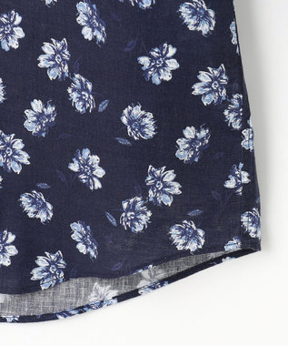 JOSEPH ABBOUD 【麻100％・軽い・涼しい】モイスチャー リネン シャツ ネイビー系6