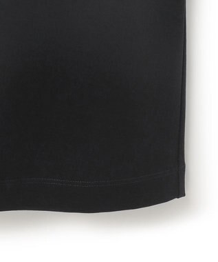 23区 L 【WEB&一部店舗限定/接触冷感/洗える】ツイストコットンプレーティング スカート ブラック系