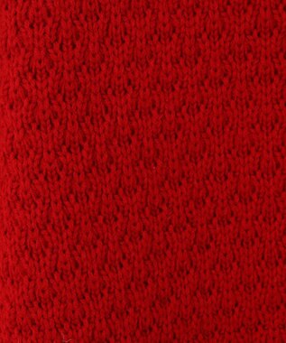 earth music&ecology ポコポコジャガードニットプルオーバー Red