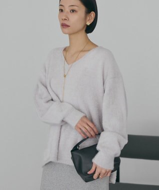 AMERICAN HOLIC Ｖネックフェアリーニットプルオーバー Light Gray