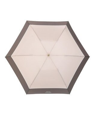 MOONBAT POLO RALPH LAUREN(ポロ ラルフローレン) 折りたたみ傘 ロゴ刺繍 バイカラー ベージュ