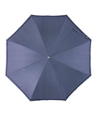 MOONBAT estaa 晴雨兼用 長傘 ストライプ 日傘 遮光 遮熱 UV ディープブルー