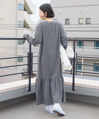 AMERICAN HOLIC ロゴティアードカットワンピース Charcoal Gray