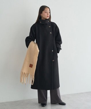 earth music&ecology 3WAYカラーロングコート Black