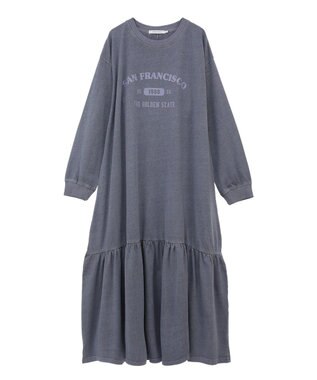 AMERICAN HOLIC ロゴティアードカットワンピース Charcoal Gray