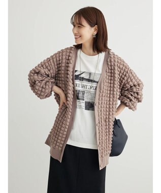 Green Parks ・ＲＡＹ　ＣＡＳＳＩＮ　ポップコーンカーディガン Gray Beige