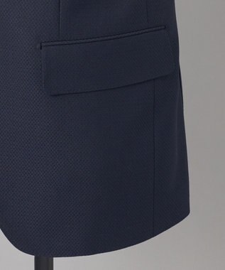 GOTAIRIKU 【御幸毛織】ドライスピナーツイルストレッチスーツ_ネイビー格子 ネイビー系8