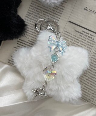 WEGO ファースタービーズチャームキーホルダー ホワイト