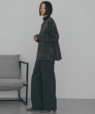 AMERICAN HOLIC Ｖネックフェアリーニットプルオーバー Charcoal Gray