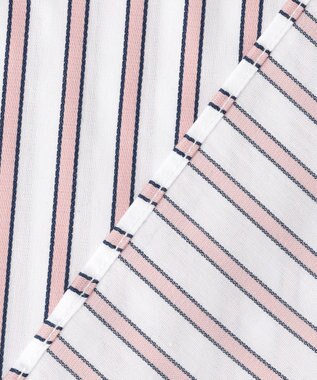 JOSEPH ABBOUD 【キングサイズ・ストレッチ・イージーケア・JAPANファブリック】ストライプストレッチ シャツ ローズ系1