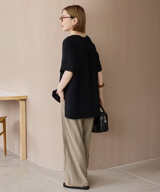 AMERICAN HOLIC 接触冷感バックタックプルオーバー Black