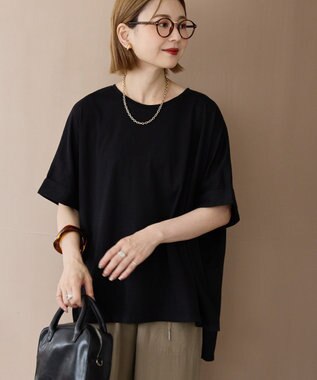 AMERICAN HOLIC 接触冷感バックタックプルオーバー Black