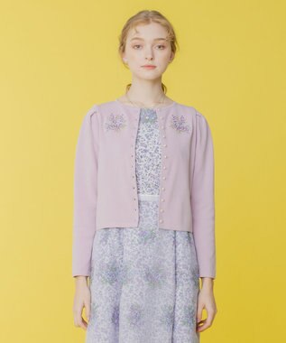 TOCCA 【洗える！】MINOSA KNIT カーディガン ラベンダー系