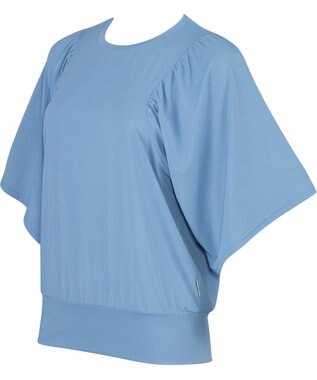 CW-X 【WOMEN】 CW-X レディース トップス 吸汗速乾(本体) 半袖(5分袖) Uネック スポーツ DLY175 /ワコール サックス