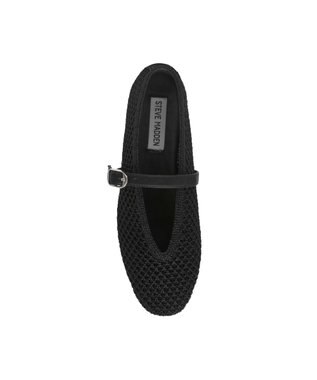 STEVE MADDEN GAYLA メッシュフラットメリージェーンパンプス ブラック