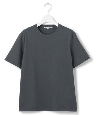 23区 L 【洗える】コンパクトヤーン スムース Tシャツ グレー系