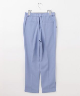 自由区 【接触冷感・速乾・UVケア・撥水・防シワ・XSサイズあり】リネンライクツィルテーパード パンツ ダルブルー系