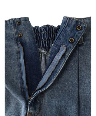 earth music&ecology デニムナロースカート Medium Indigo