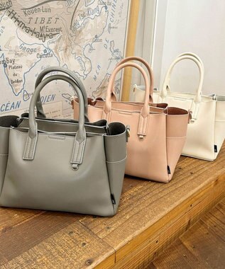 ROOTOTE 3662【きちんと感と頼れる収納力】LT.デリ.オブロング-A 02：グレー