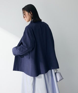 Green Parks オーバーサイズＷ釦ライトジャケット Navy