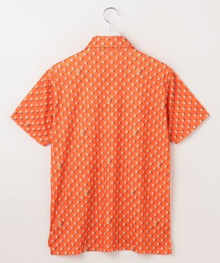 23区GOLF 【MEN】【接触冷感・UVケア・吸水速乾】アイス柄 ポロシャツ オレンジ系5