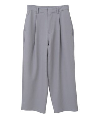 earth music&ecology タックストレートパンツ Gray