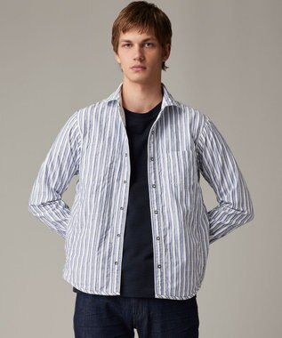 JOSEPH ABBOUD 【キングサイズ・オーガニックコットン使用・日本素材、日本縫製】JOE COTTON サッカー Tシャツ ネイビー系