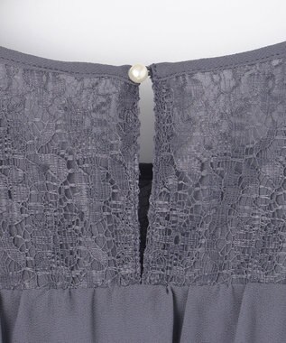 ANY SIS S 【Lily Calin】ラッフルディテール ドレス スモーキーブルー