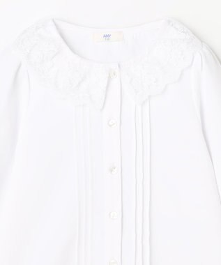 ANY KIDS 襟レース ブラウス ホワイト