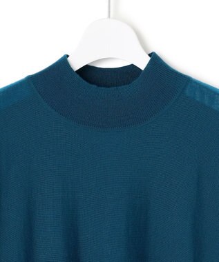 23区 【洗える】ウールギャザー ドルマンスリーブ ニット ピーコックグリーン系