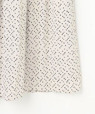 自由区 L 【17号サイズまで展開・カタログ掲載・セットアップ対応】ライトサテンプリーツ スカートⅡ ベージュ×ブラック