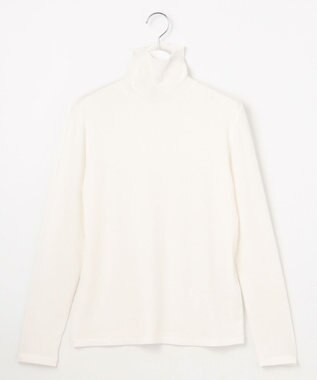 J.PRESS LADIES S カシミヤシルクリブタートル カットソー アイボリー系