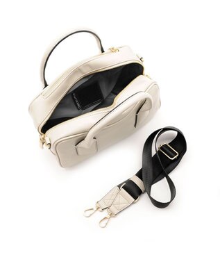 MioFIRANO SILHOUETTE U001 ボストンバッグ IVORY