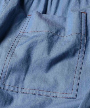 Paul Smith シャンブレー ワイドトラウザーズ ライトインディゴ