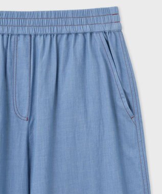 Paul Smith シャンブレー ワイドトラウザーズ ライトインディゴ