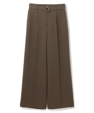 BEIGE， 【洗える・Precious 4月号掲載】JASMINE / ベルト付きワイドストレートパンツ Khaki