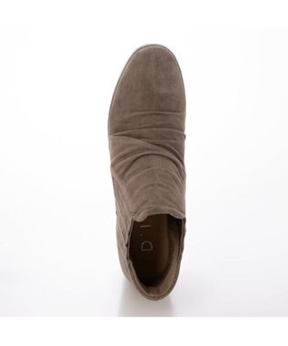 MODE ET JACOMO <D'ICI>ヒールアップサイドゴアシューズ ベージュスエード