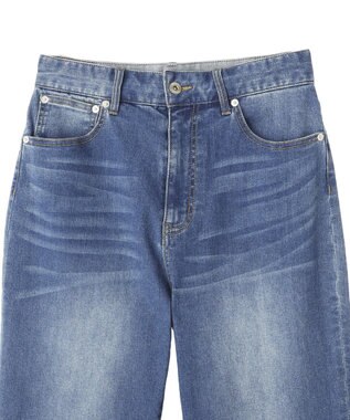 YECCA VECCA カットオフストレッチデニムパンツ Indigo