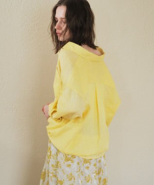 YECCA VECCA 3wayフレンチリネンシャツ White