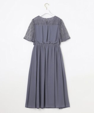 ANY SIS S 【Lily Calin】ラッフルディテール ドレス スモーキーブルー