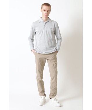 DAKS クールマックス シャンブレー ポロ シルバーグレー